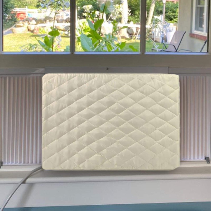 Homydom Air Conditioner Cover Inside,Window AC Unit Cover, Double Insulation