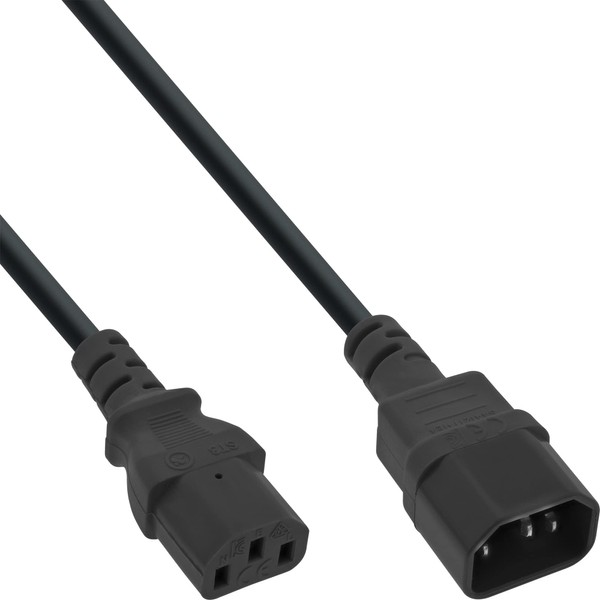 InLine 16605 - 16605 0.5m Schwarz Stromkabel (16605)