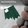 Men’s Kilt Flashes with Adjustable Buckle – Plain & Tartan