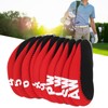 10Pcs/set Leather Golf Club Iron Head Covers Golf Putter Club