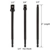Bestgle 3pcs Socket Adapter Impact Driver Extension Set Hex Shank