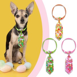 JUFYVO 6pcs Easter Pet Necktie Adjustable Dog Necktie Dog Cat Easter Costume Accessory Dogs Cat Grooming Supplies for Pet