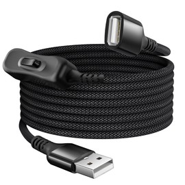 Itramax USB On Off Switch Cable,USB Extension Cable Support Data and Power 10FT/3M,Inline Power Switch,Male to Female with Toggle Switch for LED Lamp,LED Light Strips,Driving Recorder