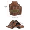 TOURBON Leather Tool Holster Hammer Tape Measure Pencil Holder for