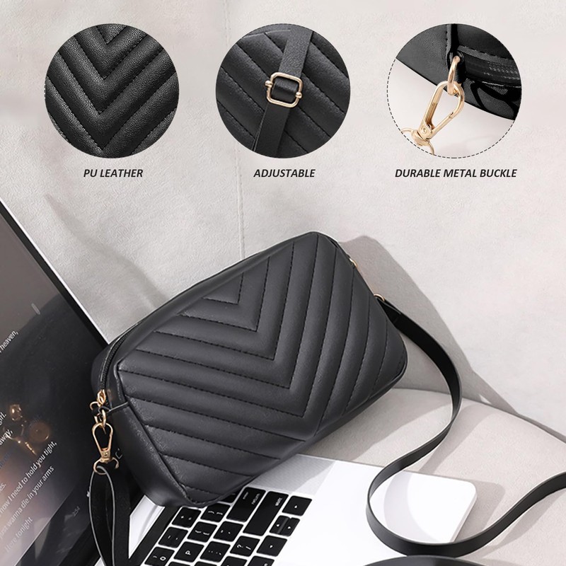 ZBHDEYG 1 Shoulder Bag with Wave Pattern, 1 Purse with