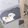 Tyrafry Cute Animal Bath Mat - Lovely Penguin Non-Slip Super