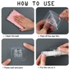 LeLehome 8PCS No Drill Curtain Rod Holders Universal Plastic Nail