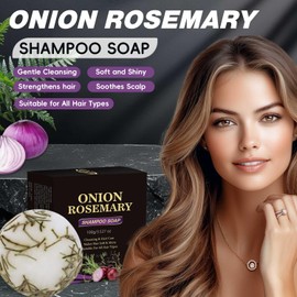 Lanthome Onion Rosemary Shampoo Soap Cleansing & Hair Care Makes Hair Soft & Shiny Suitable For All Hair Types 100g