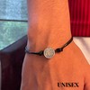 TClaudia, Pulsera San Benito de Plata 925 oxidada, medalla San