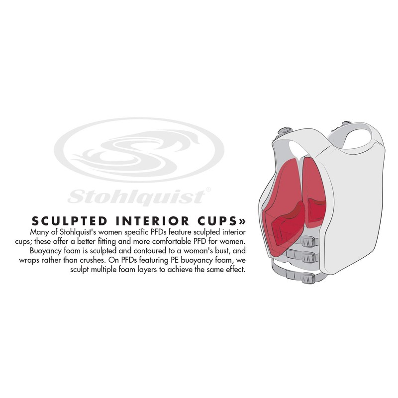 Stohlquist Misty Personal Flotation Device, Large, Sun