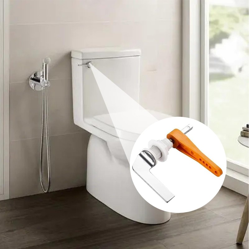 GIONAR Toilet Flush Handle Replacement, Universal Alloy Toilet Flush Lever,