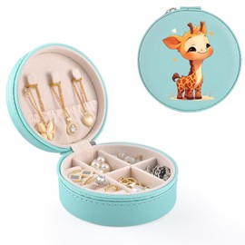 MAYCARI Jewellery Box Travel PU Leather Jewellery Box Small Jewellery Case for Rings, Earrings, Necklace, Mini Jewellery Organisers for Girls Gift