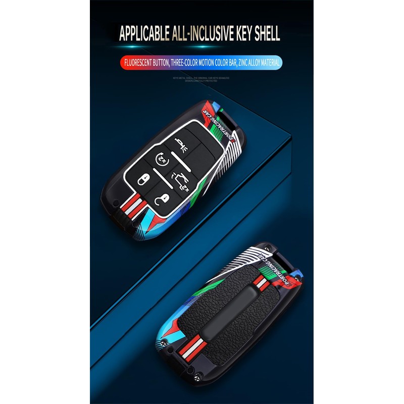 ontto Luminous car Key fob Cover fit for Dodge 2019-2025