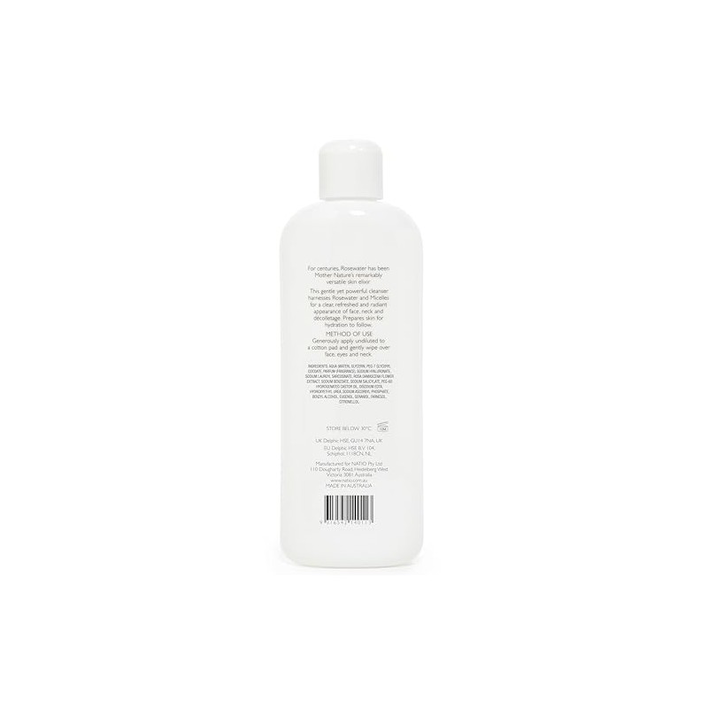 Rosewater Antioxidant Micellar Cleansing Water by Natio for Women -