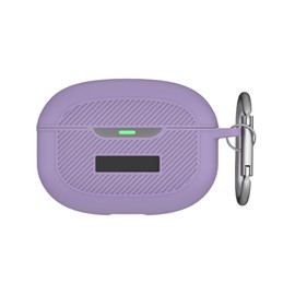 [Upgrade] VAEKNVG Silicone Case Compatible for Raycon Everyday Earbuds (2024 Edition), Shockproof Protective Earbuds Case with Carabiner Accessories (Purple)