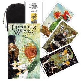 Kancharo Tarot Cards, 78 Cards Tarot Divination (Dreaming Way Tarot), Japanese Tarot Card Basic Instructions & Pouch Included