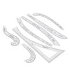 7Pcs Sewing Ruler Tailor Set Clear High Accuracy Scale Fashion