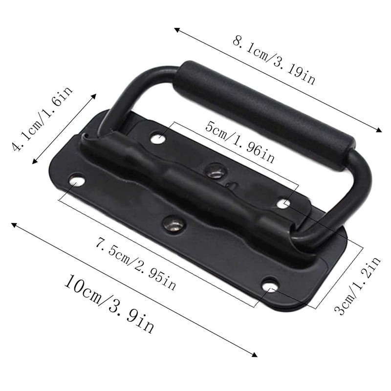 ZTMAKYLH Set of 4 Hardware Boxes Handle, Stainless Steel Box