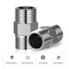 CYUaoao 1/2 Inch Double Nipple Shower Hose Adapter Stainless Steel