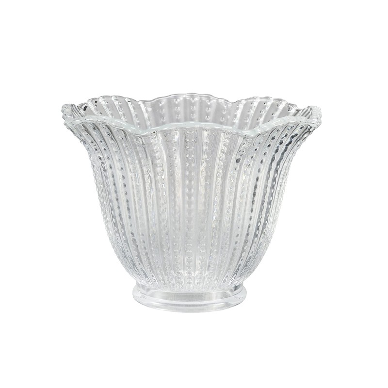 Aspen Creative 23164-4 Transitional Clear Beaded Ceiling Fan Replacement Glass