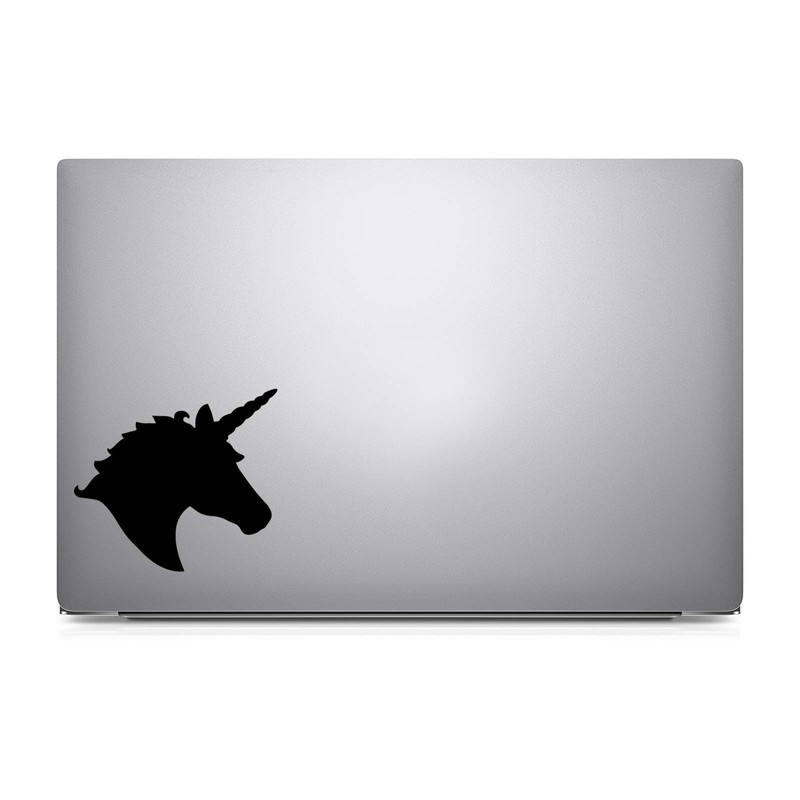 Bargain Max Decals Unicorn Head Silhouette Decal Notebook Car Laptop