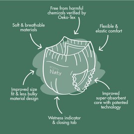 Eco by Naty Pull Ups - Hypoallergenic and Chemical-Free Training Pants, Highly Absorbent and Eco Friendly Pull Ups for Boys and Girls - Size (7) 5T-6T (+35 lbs) – 64 Count