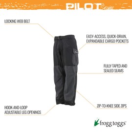 FROGG TOGGS Men's Pilot II Guide Waterproof Breathable Rain Pant