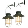 pearlstar Solar Lanterns Outdoor Metal Solar Powered Hanging Lights Waterproof
