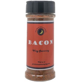 Premium | BACON Flavor Chicken Wing Seasoning | Large Shaker | Calorie Free | Fat Free | Cholesterol Free | Crafted in Small Batches with Farm Fresh Herbs for Premium Flavor and Zest