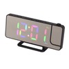 Digital Clock RGB LED Large Screen Mirror Projection Multifunctional Table