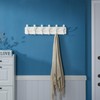 SKOLOO Coat Rack Wall Mount - Wooden White Wall Coat
