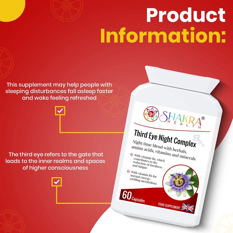 Third Eye Night Complex (60 Capsules) Sleep undisturbed, Rest Peacefully,