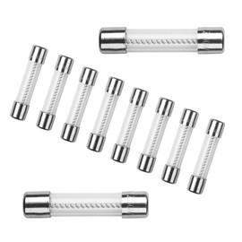 10Pcs T15AL250V 6x30mm 15A 250V Slow Blow Fuse T15AL Glass Slow-Acting 15 Amp Time-delay Fuse