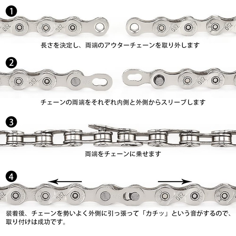 Kigauru 10 Pairs Bike Chain Connector 10 Speed Chain Steel
