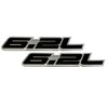 6.2 Liter Engine Aluminum Emblems Badges in Silver and Black