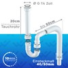 LOBENSWERK Flexible Drain Hose – 100% Waterproof – Siphon Kitchen