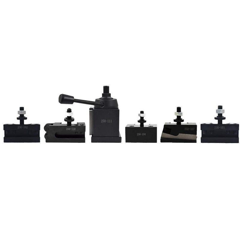 findmall 6Pcs AXA 250-111 Wedge Type Tool Post Set Quick