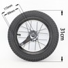 12 Inch Kids Bike Back Wheels Replacement with Solid Air