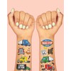 xo, Fetti Truck Car Party Temporary Tattoos - 48 Silver