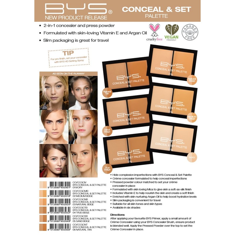 BYS Conceal and Set Palette, Medium Beige