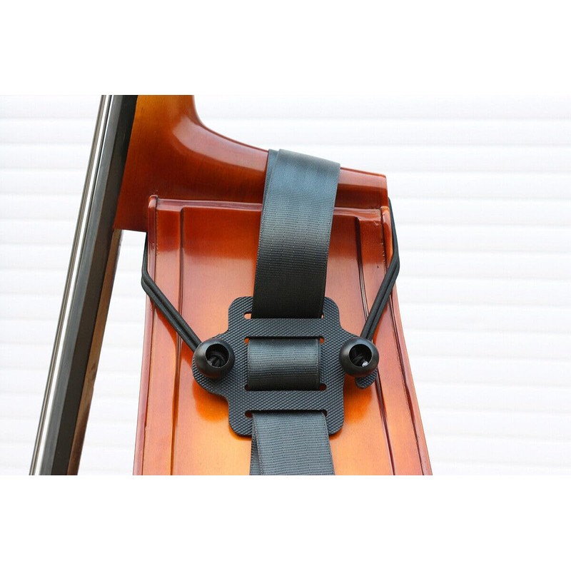 WUQIMUSC Upright Double Bass Cart with durable Wheel Straps Easy