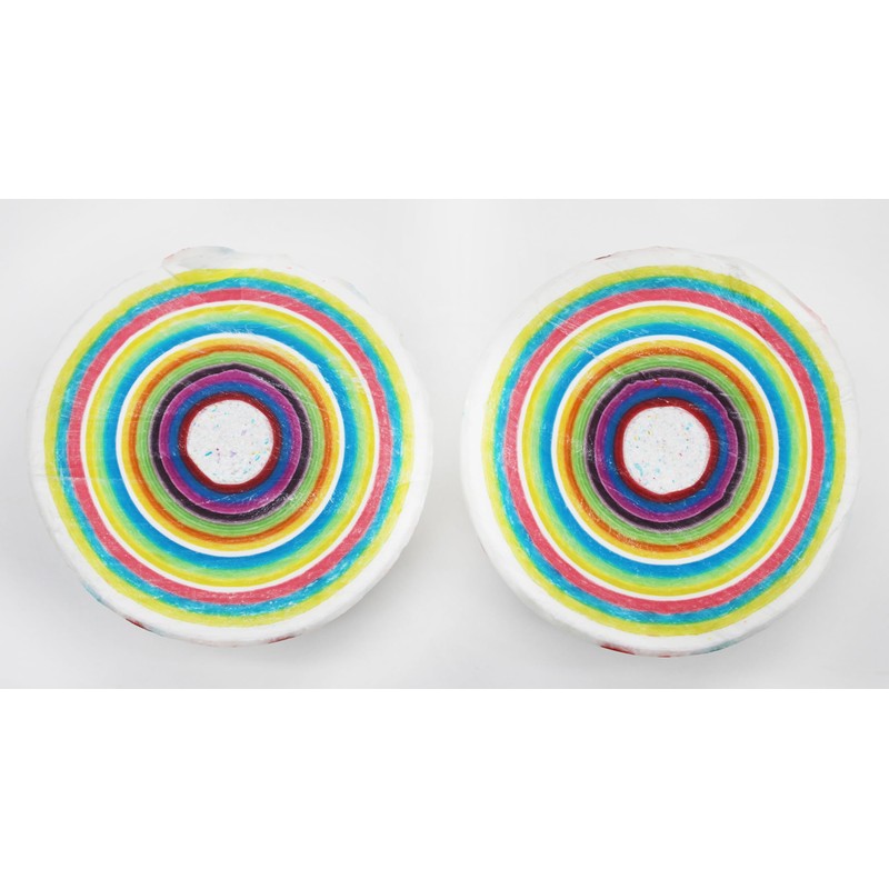 3 INCH LARGE Psychedelic Jawbreaker Candy BIG White Speckled Jawbreaker