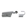 Flush Offset Polished Chrome Concealed Mount Door Closer