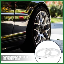Motoforti 4pcs 66.6 to 57.1 mm Aluminium Alloy Car Hub Centric Rings Long-lasting