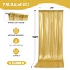 gogoparti 30x10FT Gold Sequin Backdrop Curtain - 6 Panels of