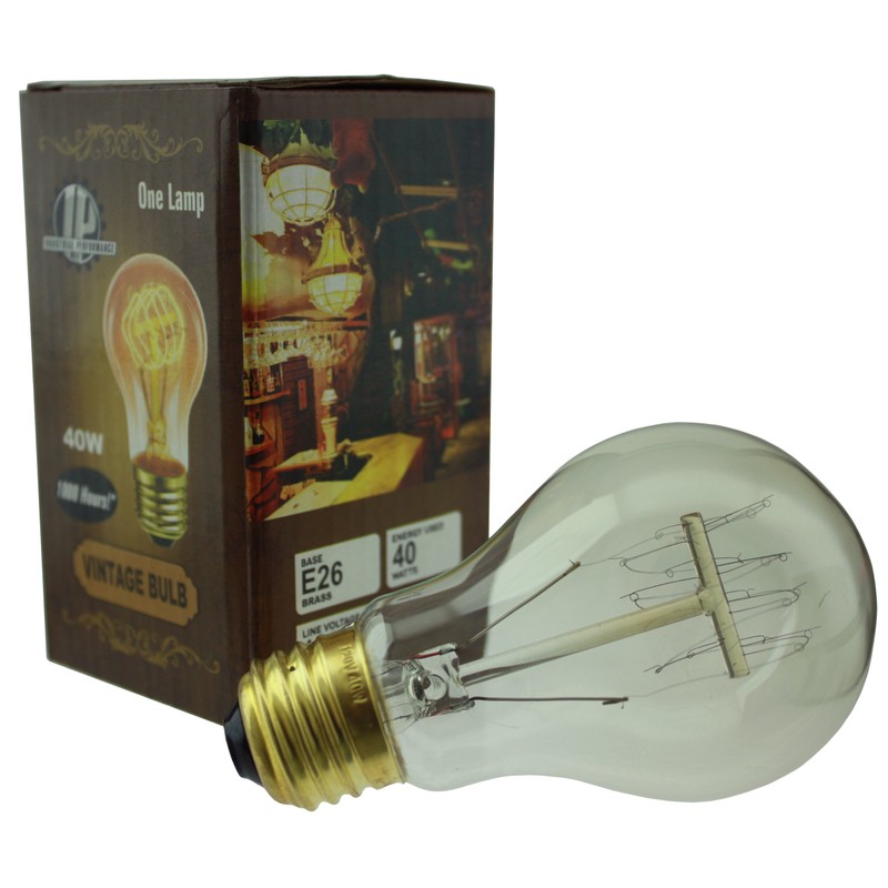 IP INDUSTRIAL PERFORMANCE Vintage 40 watt 1920 Light Bulb, Nostalgic