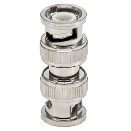 4pcs BNC Male to Male Connector, Low Loss BNC Coaxial Adapter for CCTV Security Camera, Radio, Coaxial Jumper Cable