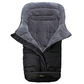 Universal Baby Footmuff Fits Most Stroller Pram-Water/Wind/Snow/Dirt Proof, Outdoor Walking Winter Warm Bunting Bag,5Ways Zippers-Central&Bottom Opens for Multi-Use,6-36M,Navy Blue