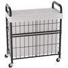 Laundry Hamper 3 Section, 145L Rolling Laundry Sorter Basket with