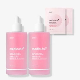 Medicube Ultra Pink Peptide / 메디큐브 울트라 핑크 펩타이드 X PDRN라이트앰플110ml 2개(+겔패드4매)